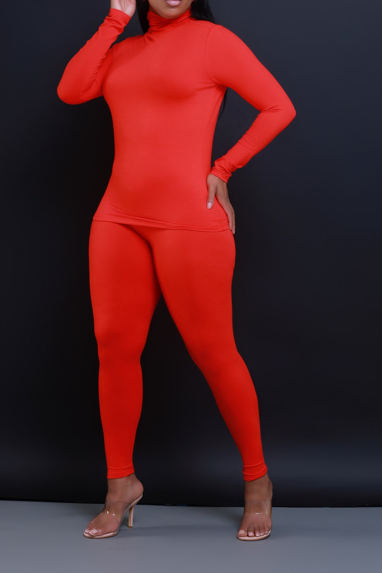 Record Timing Legging Set - Ruby