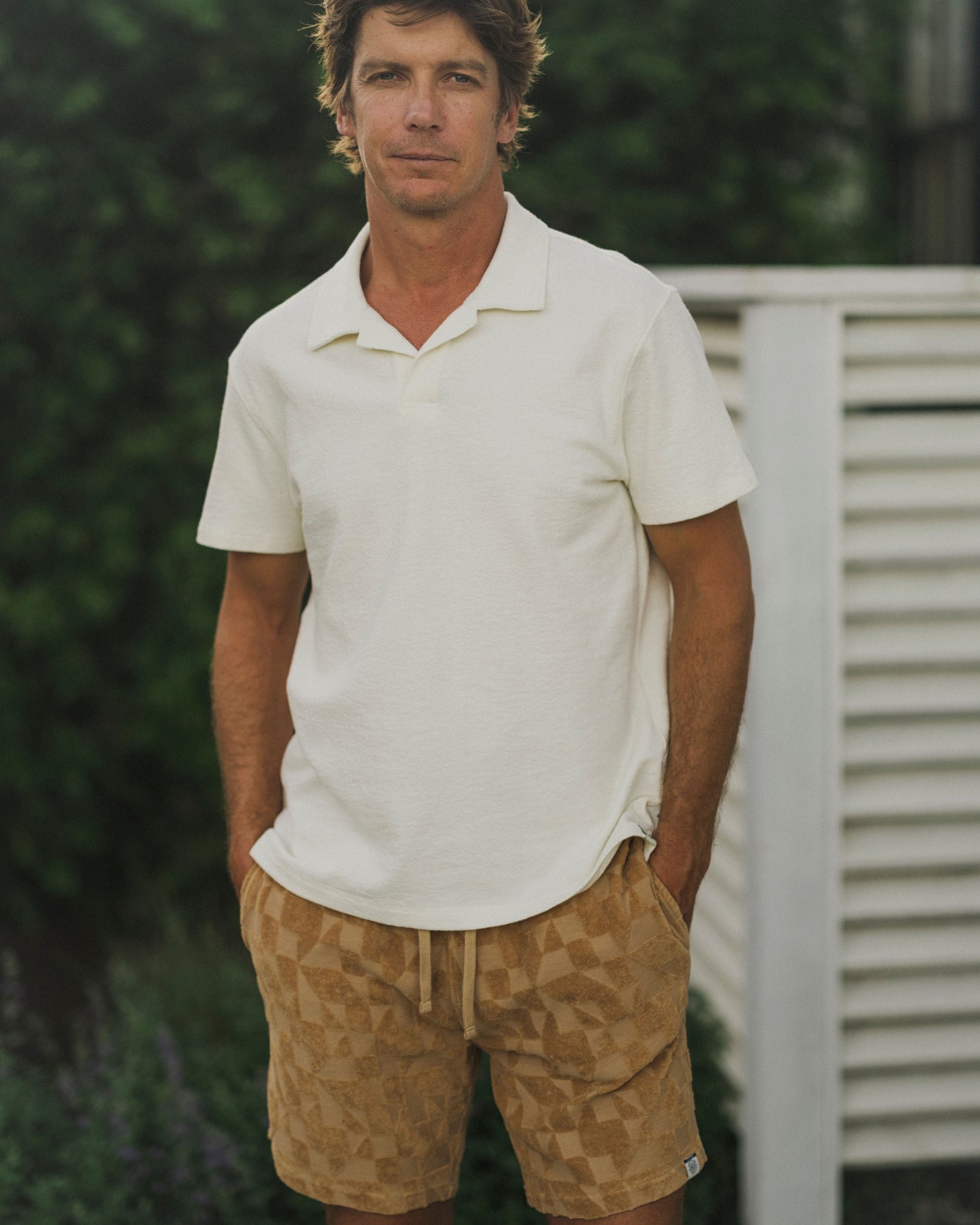 Baja Loopback Polo - Sand