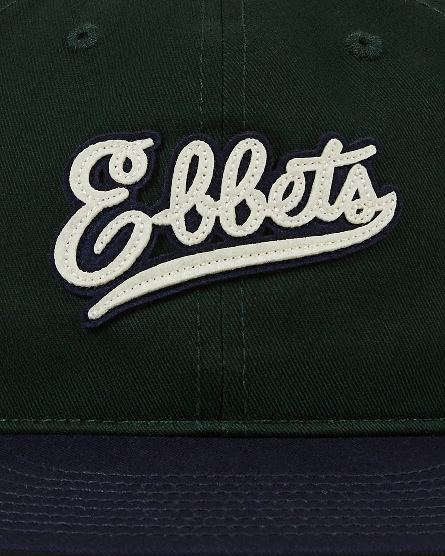 Ebbets Felt Script Cotton Twill Ballcap