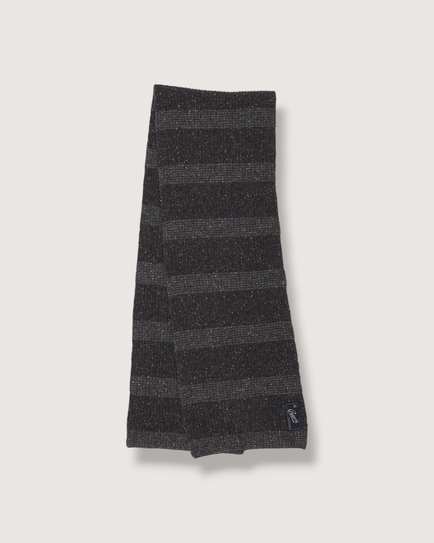 Donegal Stripe Scarf - Charcoal