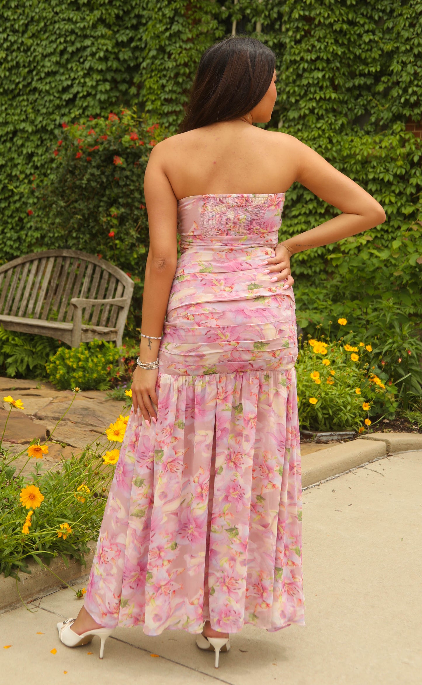 astr: estefany dress - pink floral