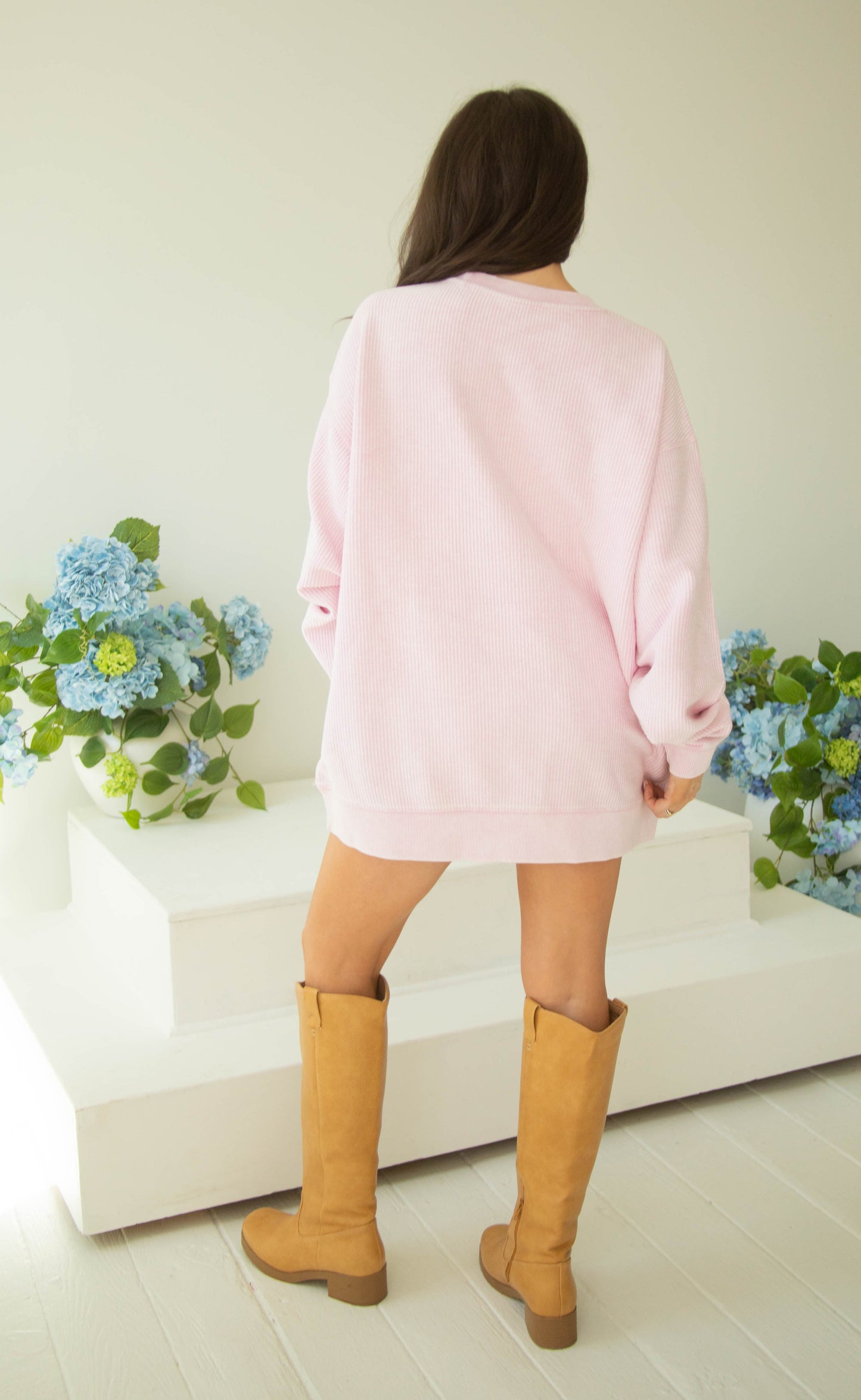 charlie southern: classic mom cord - pink