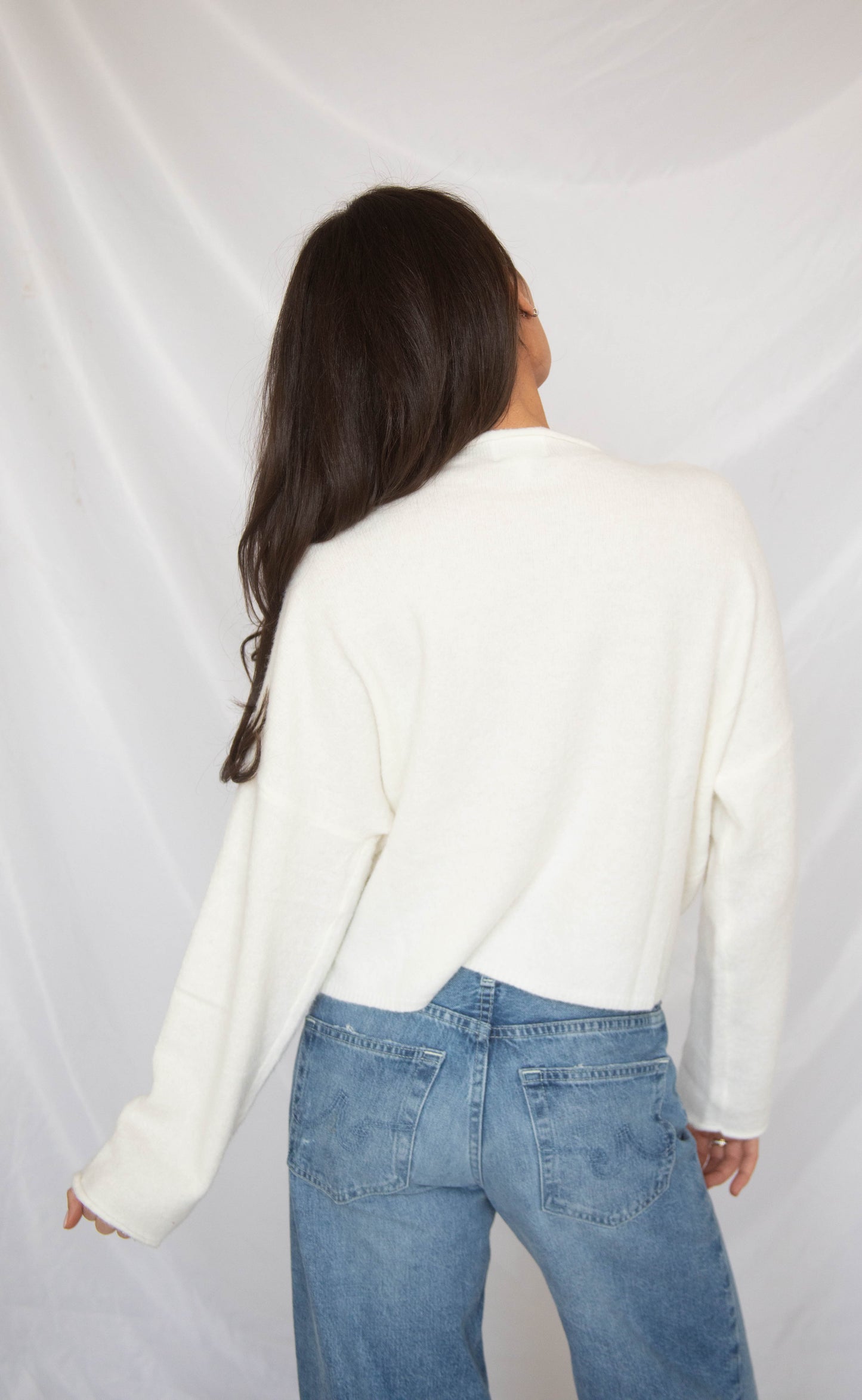 take heart cardigan - snow