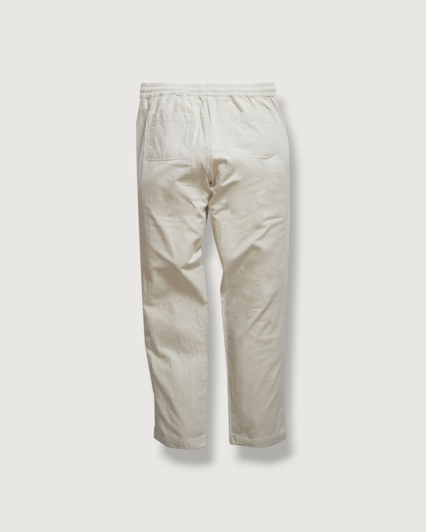Double Cloth Draw Cord Pants - Light Pebble