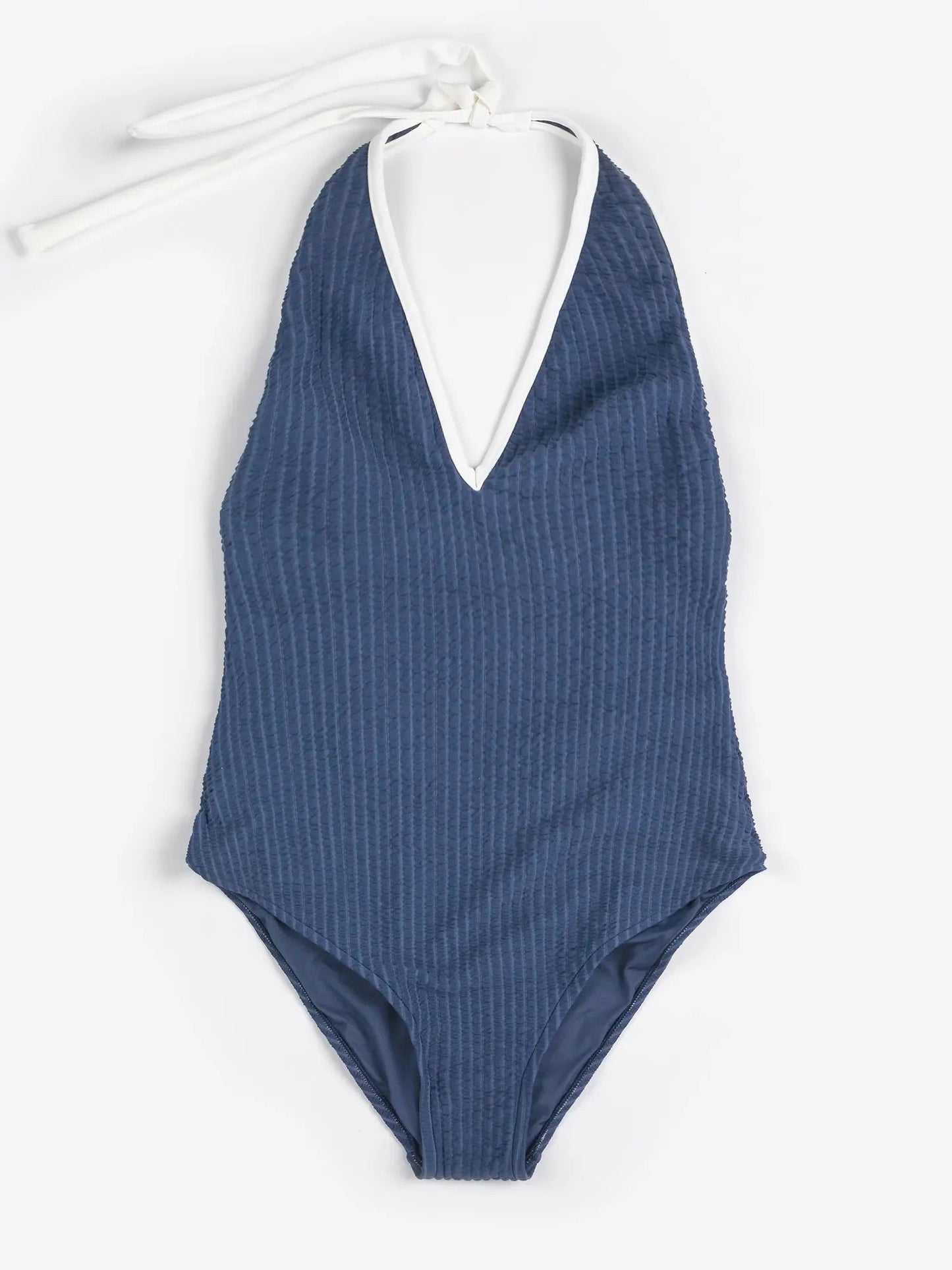 Bobo Choses Cut-Out Seersucker Swimsuit