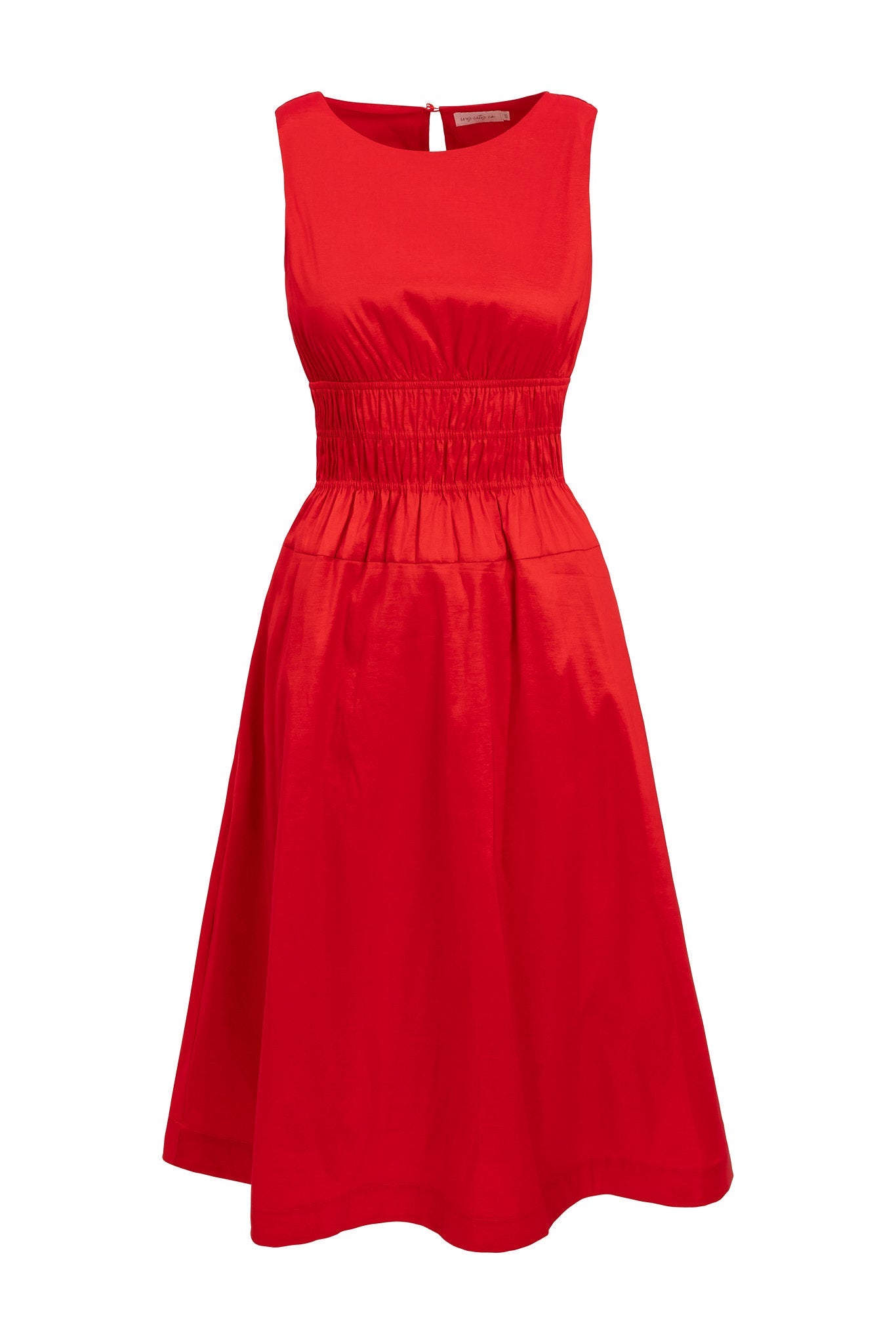 Carly Dress in Red Taffeta