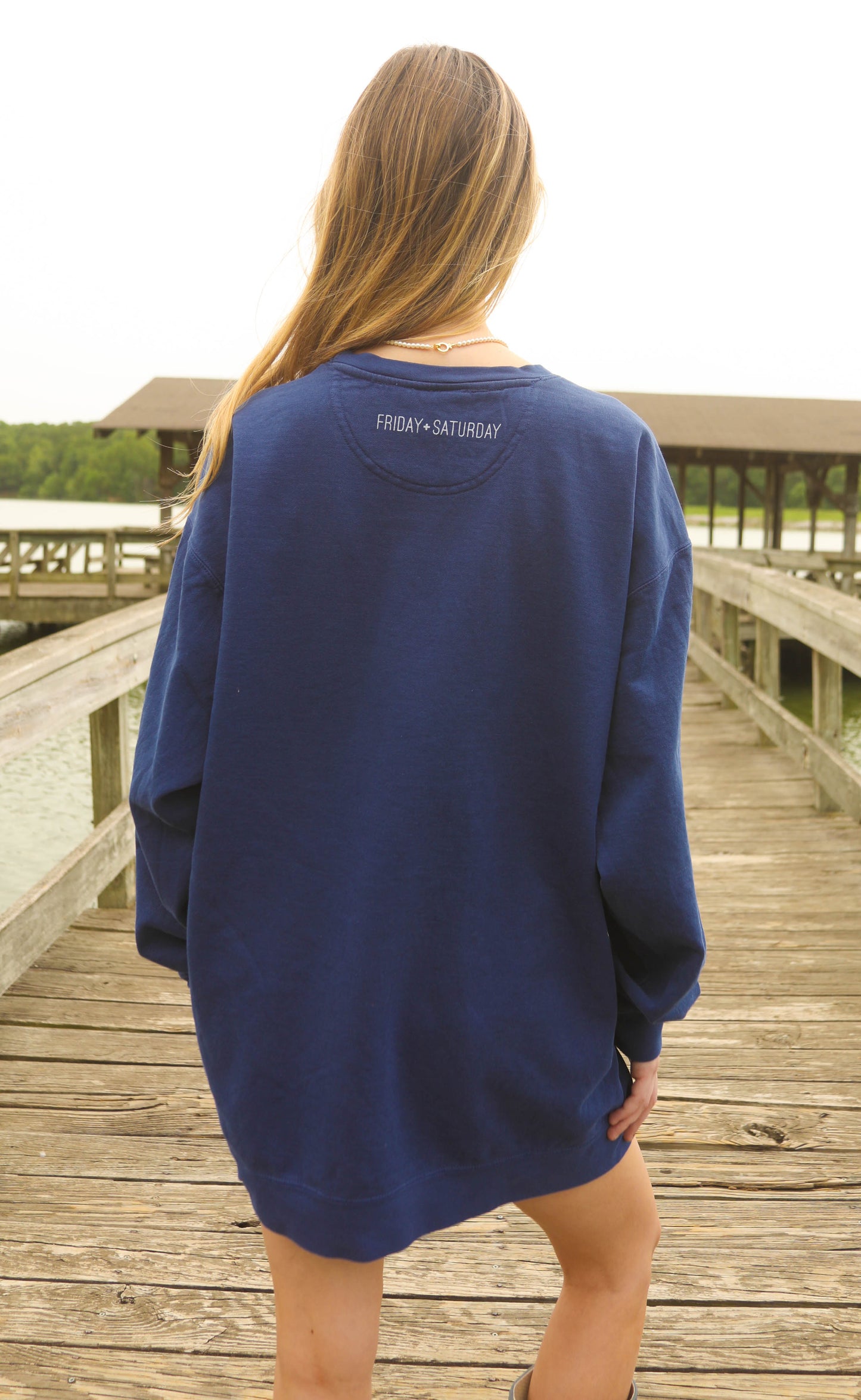 friday + saturday: usa forever puff sweatshirt
