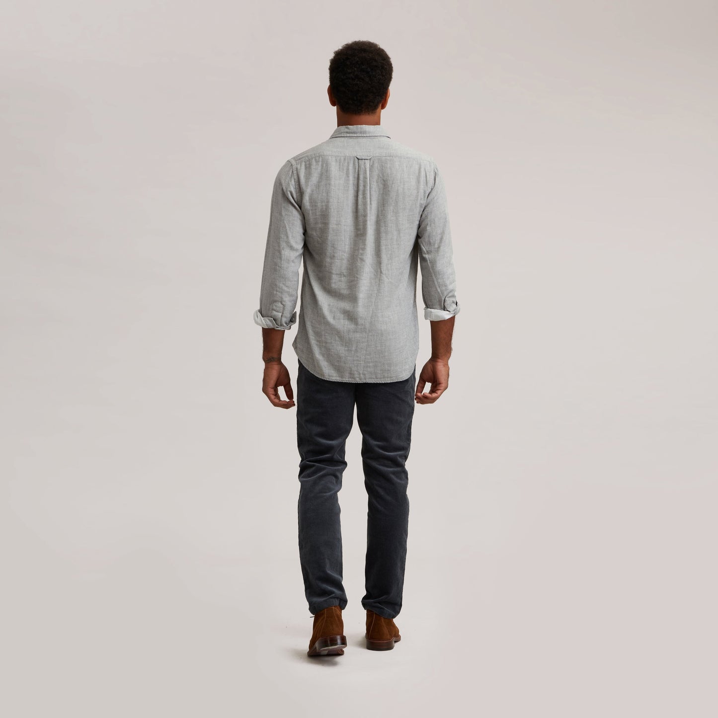 Hartford Double Cloth Shirt - Charcoal Heather