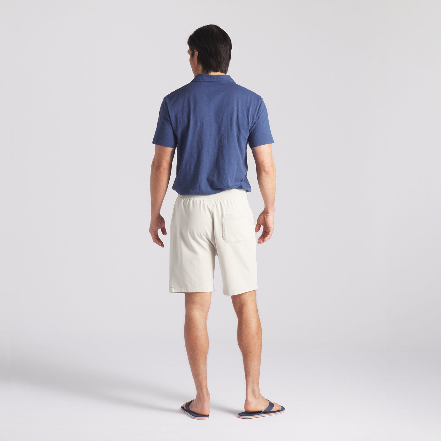 Elevated Jersey Draw Cord Shorts 8" - Light Pebble