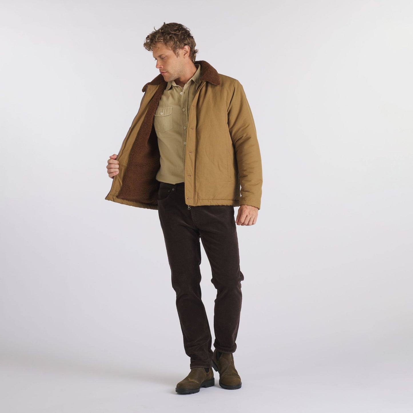 Burlington 5 Pocket Stretch Corduroy - Coffee Bean