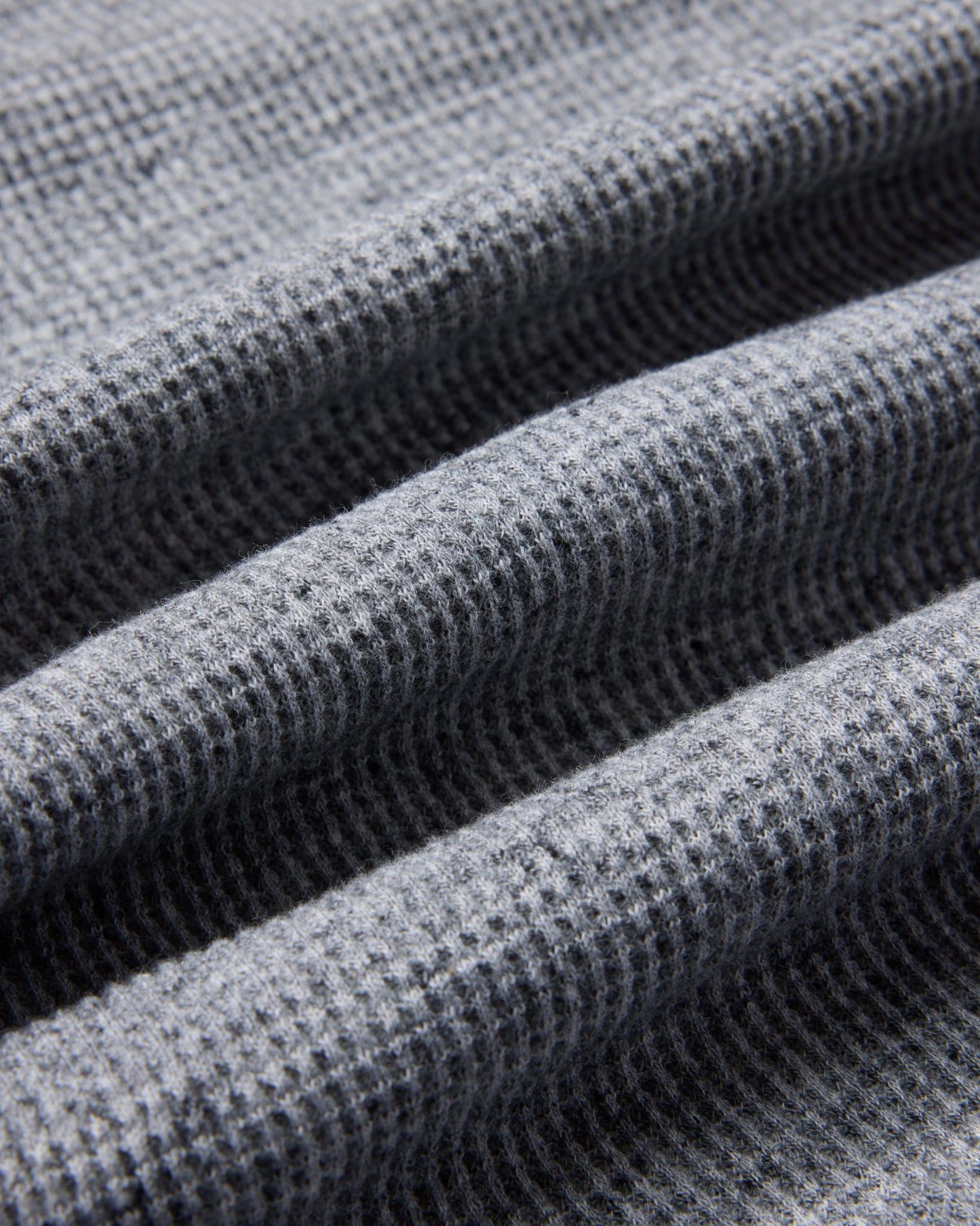 New Spencer Waffle Crew - Gray Marl