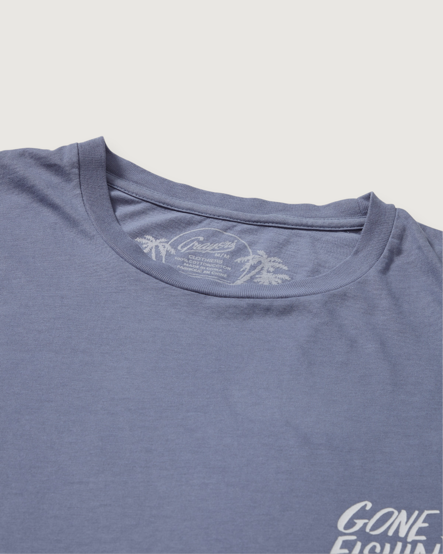 Fish Print Tee - Flint Stone