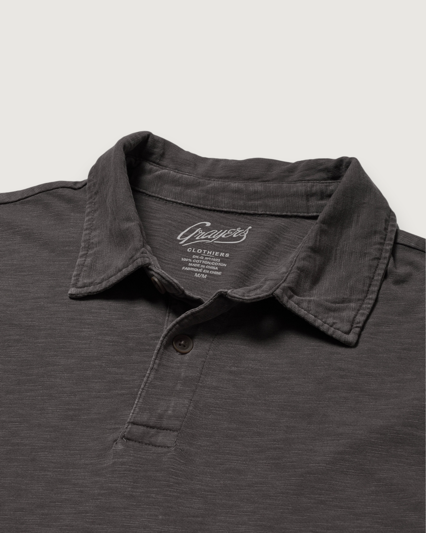 Sunwashed 2 Button Polo - Castle Rock