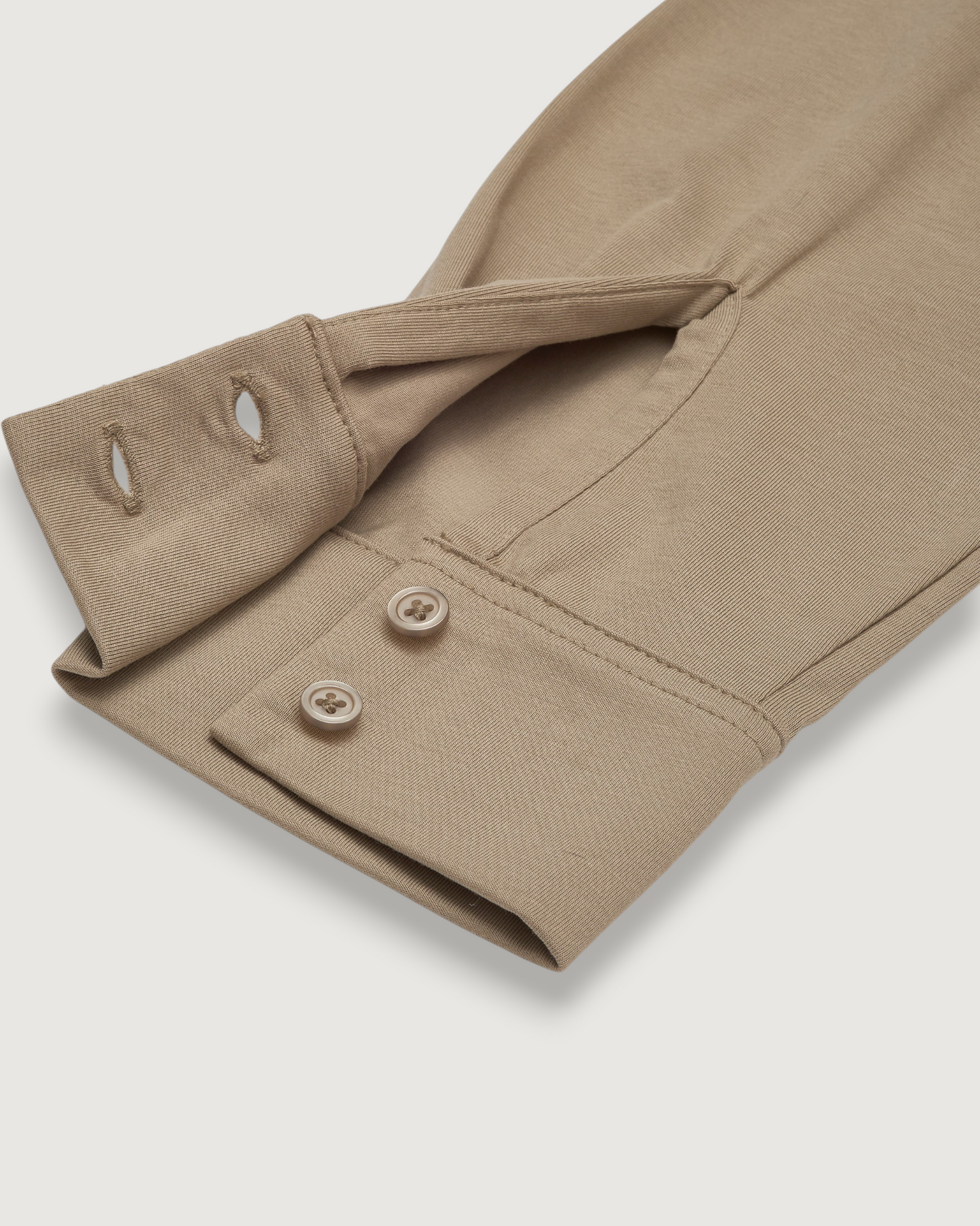 Hackett Cotton Sorona Knit Shirt - Dune