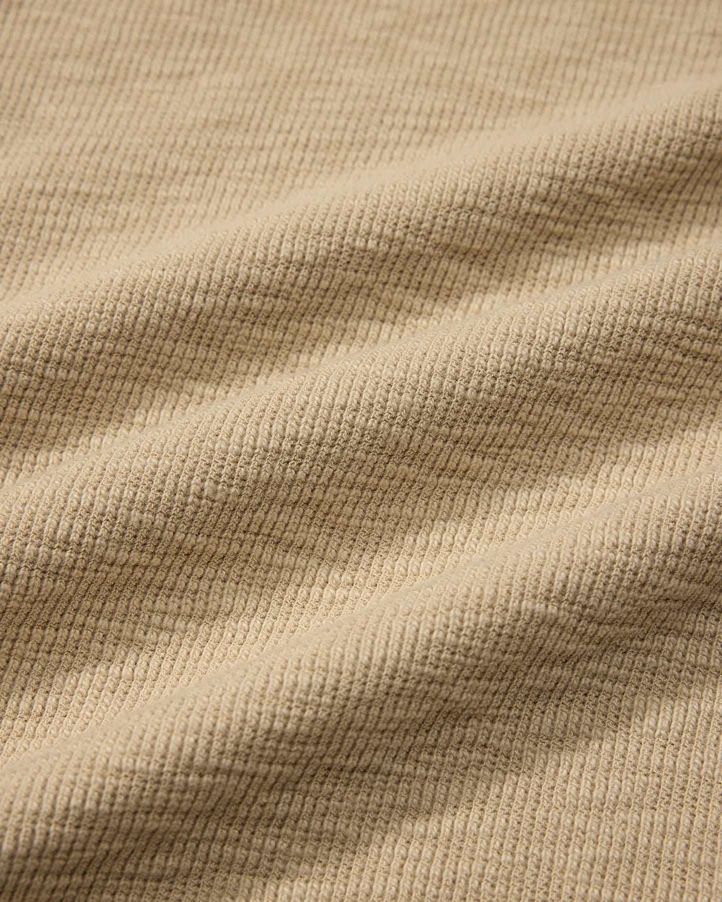 Clint Waffle Cotton Short Sleeve Henley - Dried Herb
