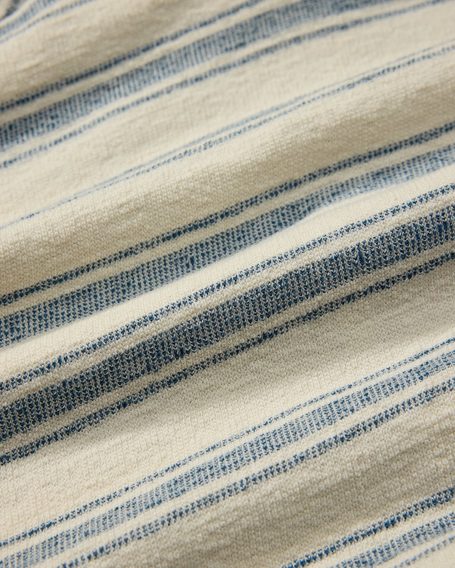 Baja Loopback Shorts 7" - Teal Cream Stripe