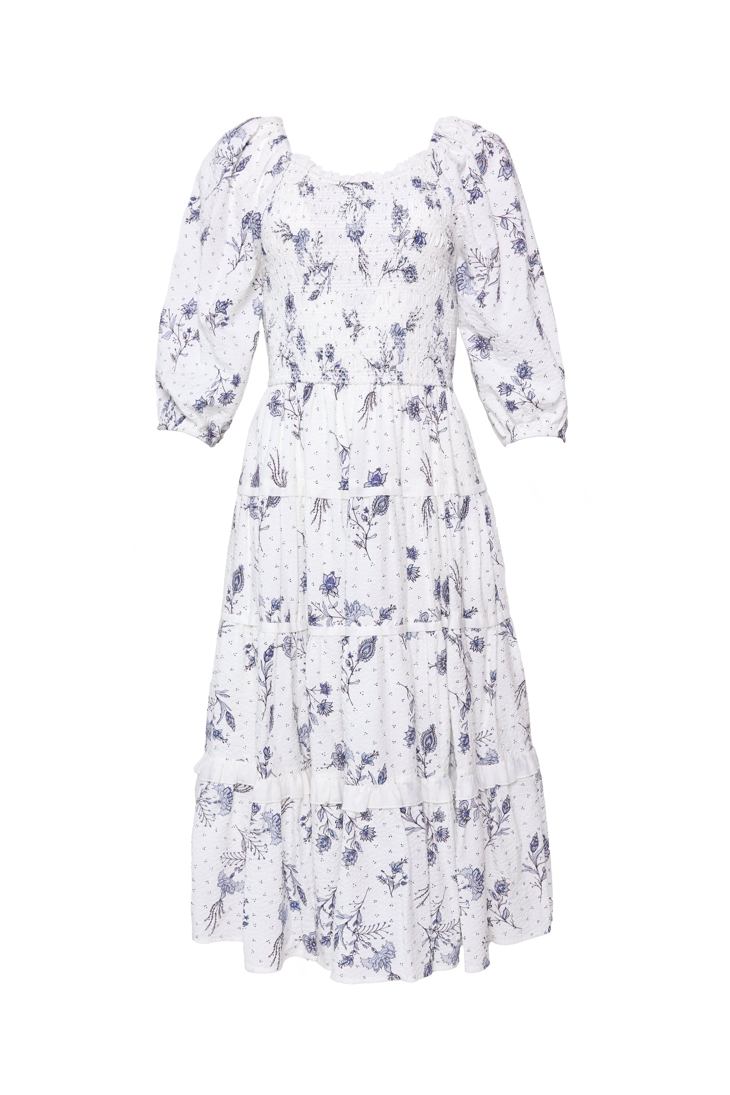 Roselyn Dress in Blue Enchanted Floral