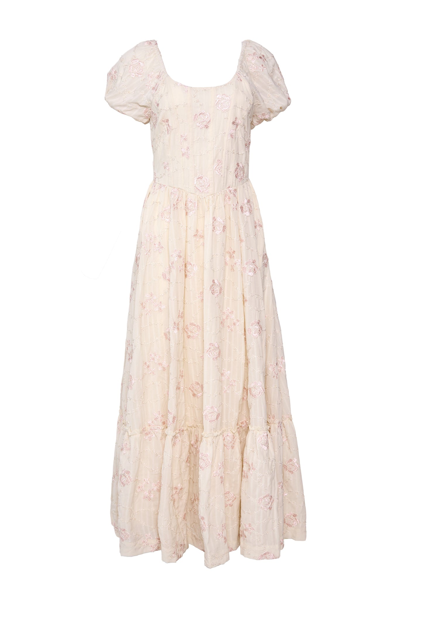 Tara Dress in Gilded Rose Stripe