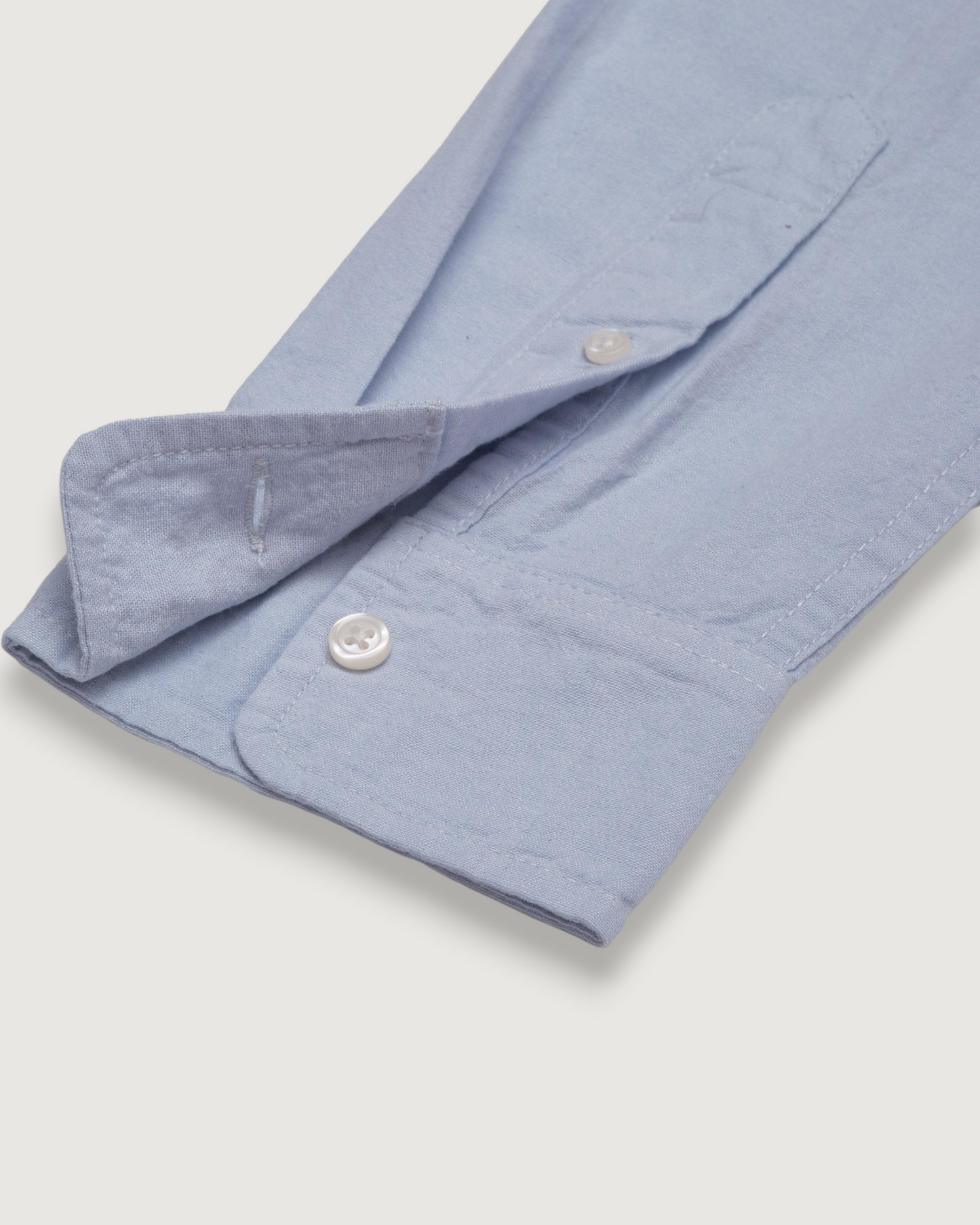Lightweight Chambray Solid Shirt - Sky Blue