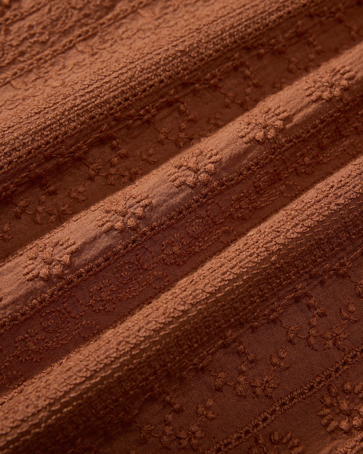 Resort Embroidered Shirt - Mocha Bisque