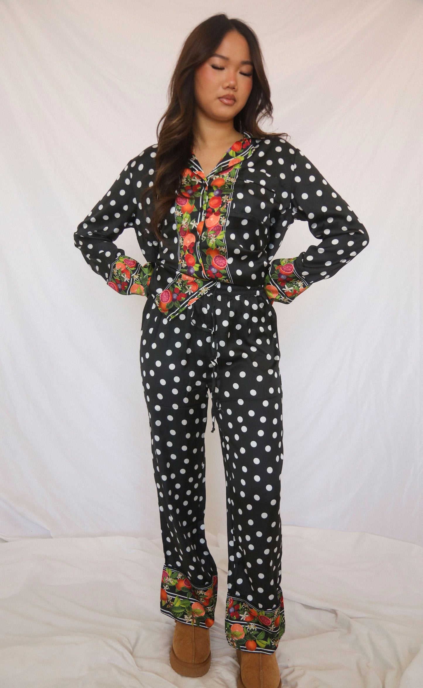 show me your mumu: classic pj set - tropical sangria