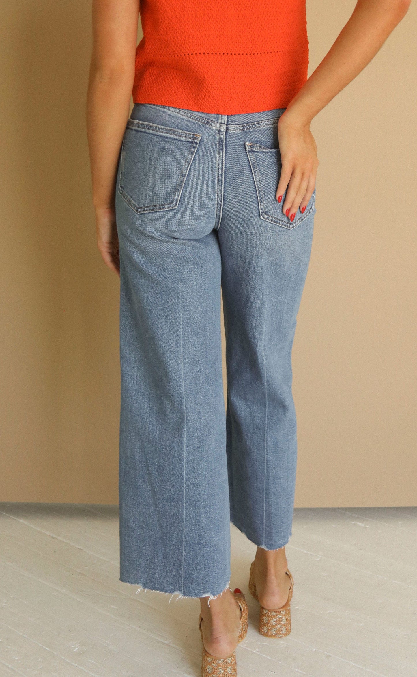 pistola: lana crop highrise ultra wide leg - rhythm vintage