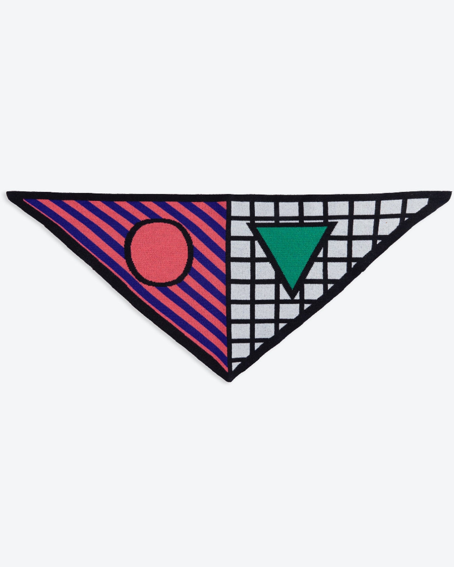 Miss PomPom Memphis Wool Triangle Scarf