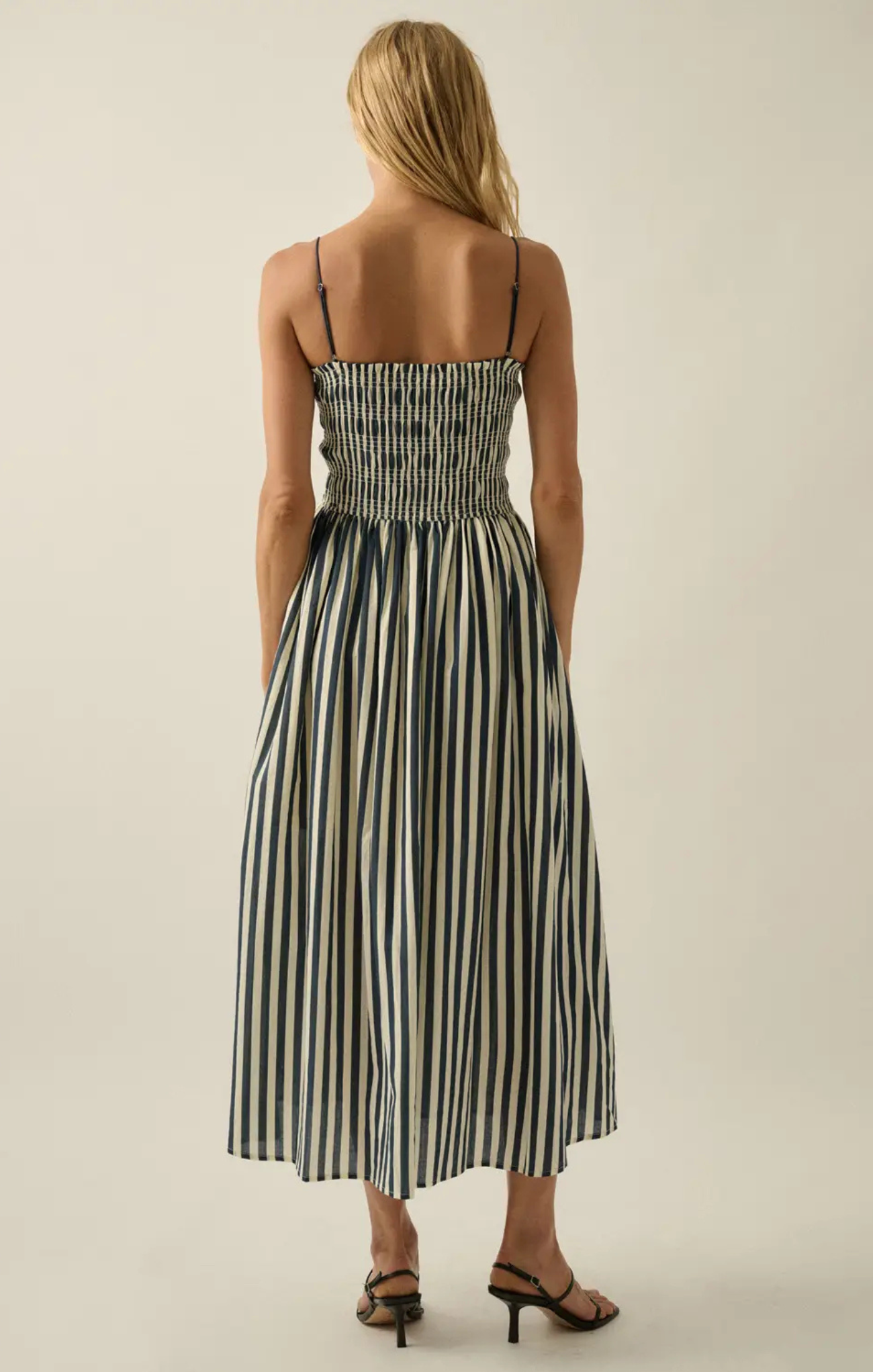 Cass Striped Midi Dress