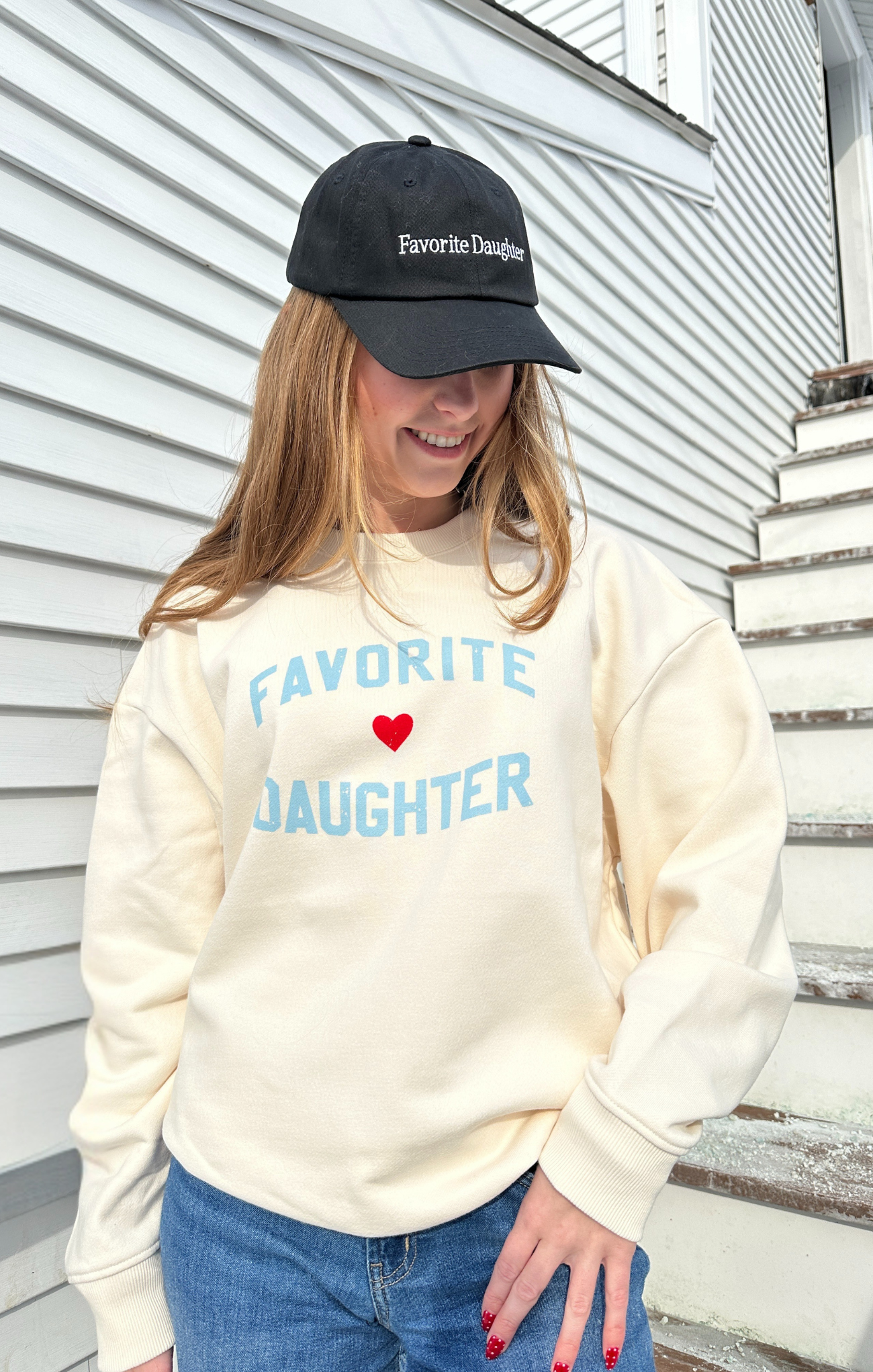 Favorite Daughter Heart Logo Sweatshirt