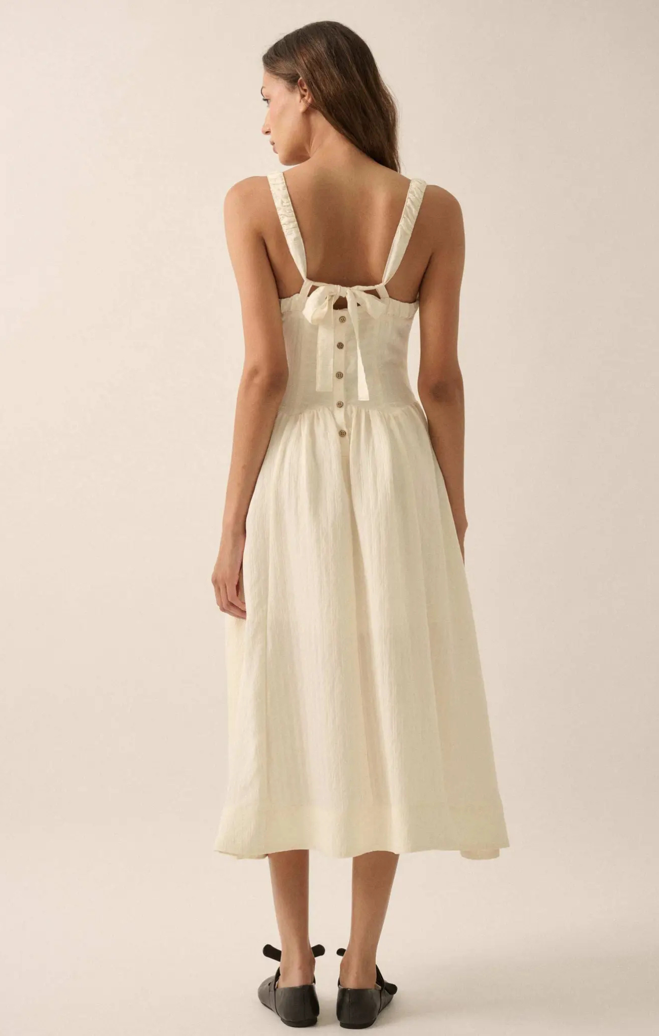 Penny Ruffle Midi Dress