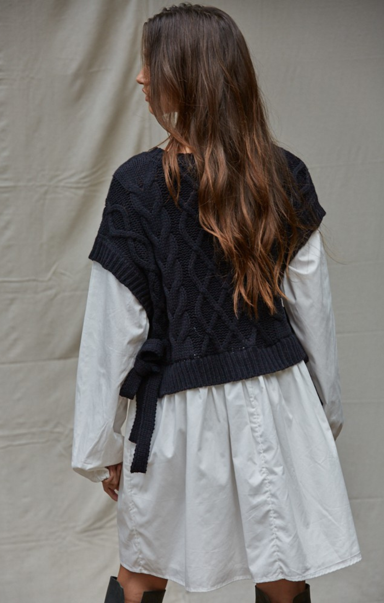 Aven Sweater Twofer Mini Dress