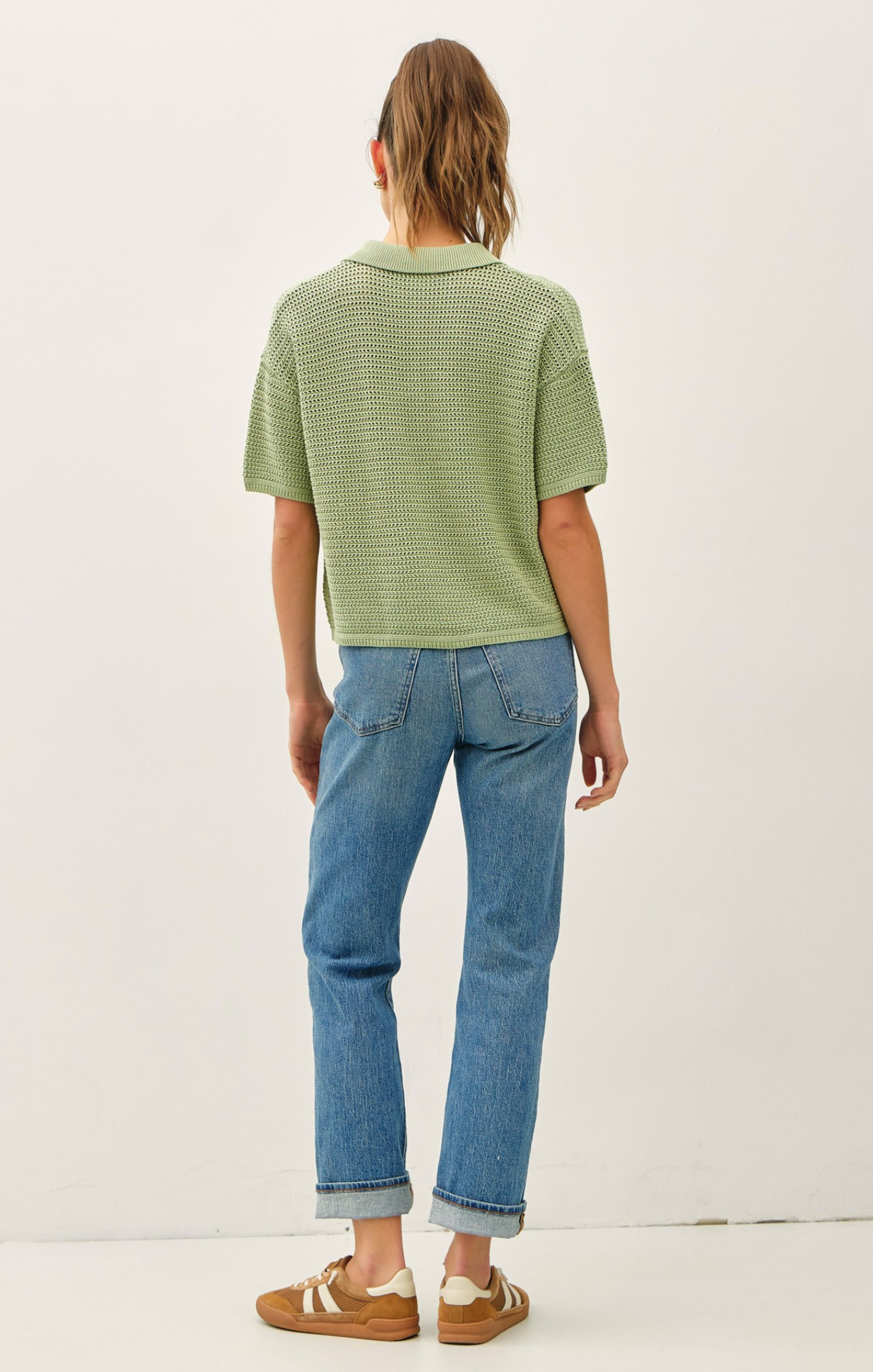 Hasley Crochet Button Up Sweater