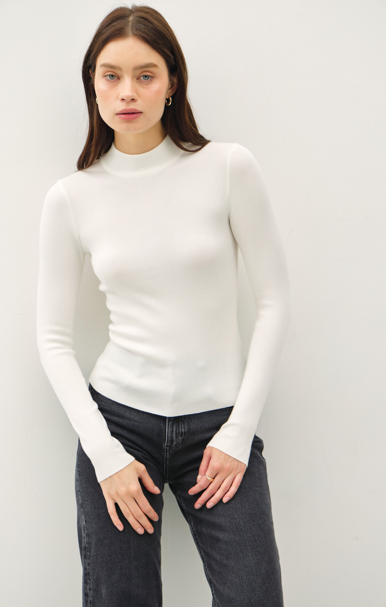 Kaiya Mock Neck LS