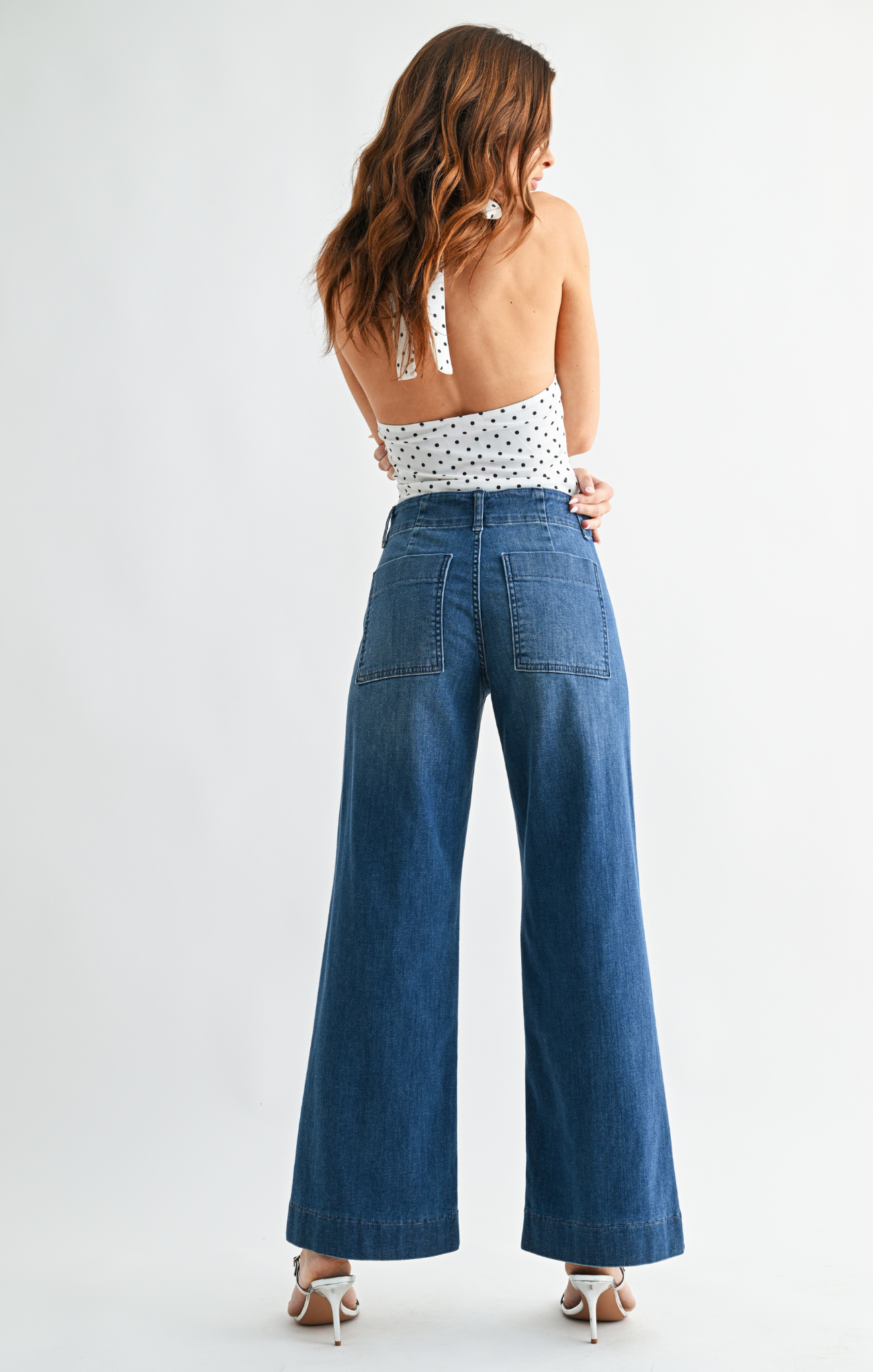 Pintuck Trouser Wide Leg