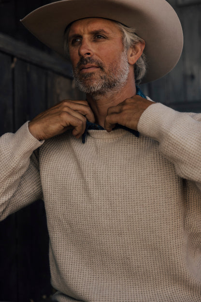Marlow Raglan Crew - Almond