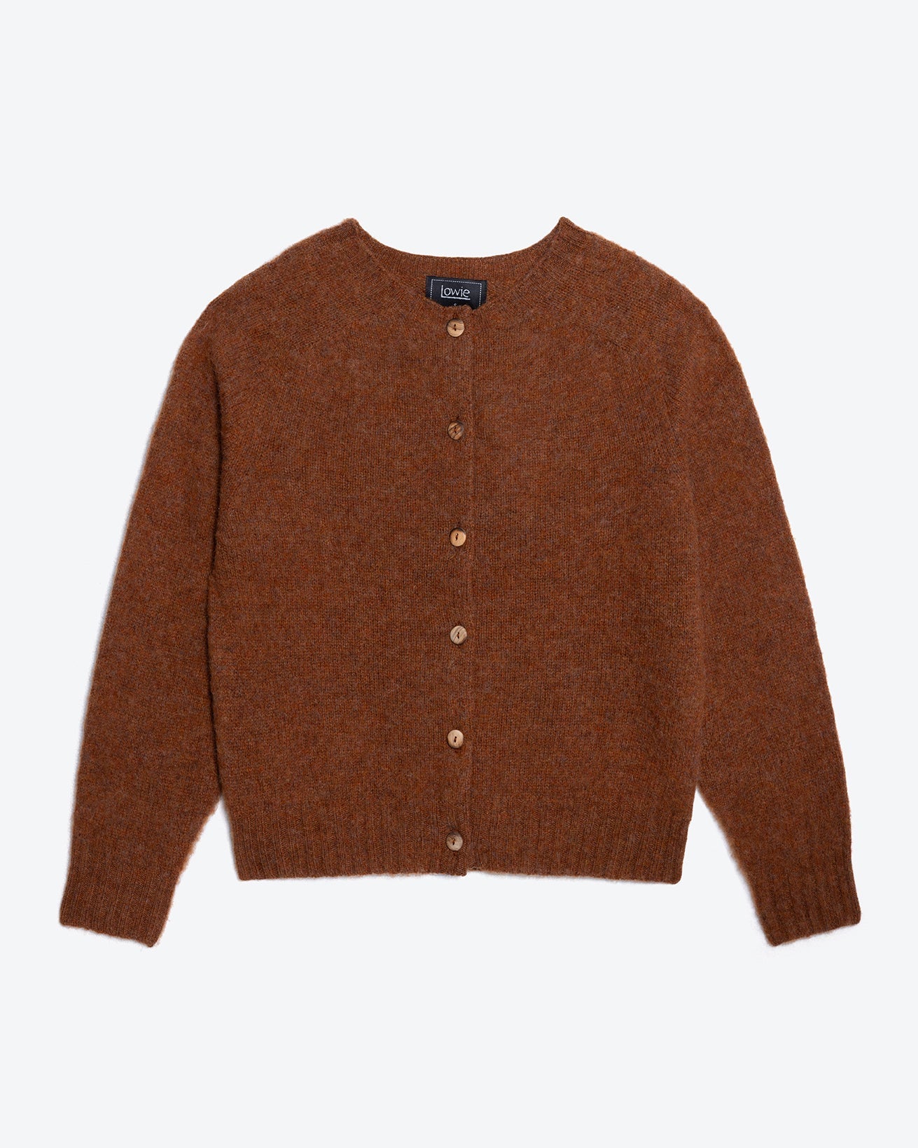 Lowie Whisky Brushed Boxy Cardigan