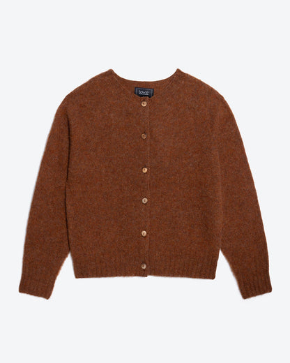 Lowie Whisky Brushed Boxy Cardigan