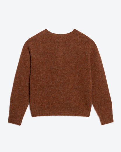 Lowie Whisky Brushed Boxy Cardigan