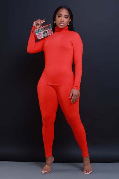 Record Timing Legging Set - Ruby