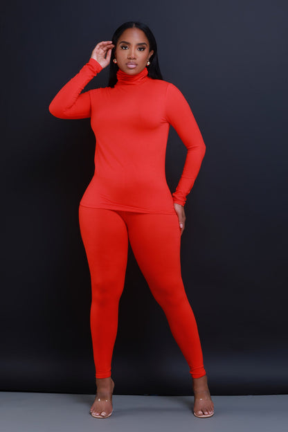 Record Timing Legging Set - Ruby