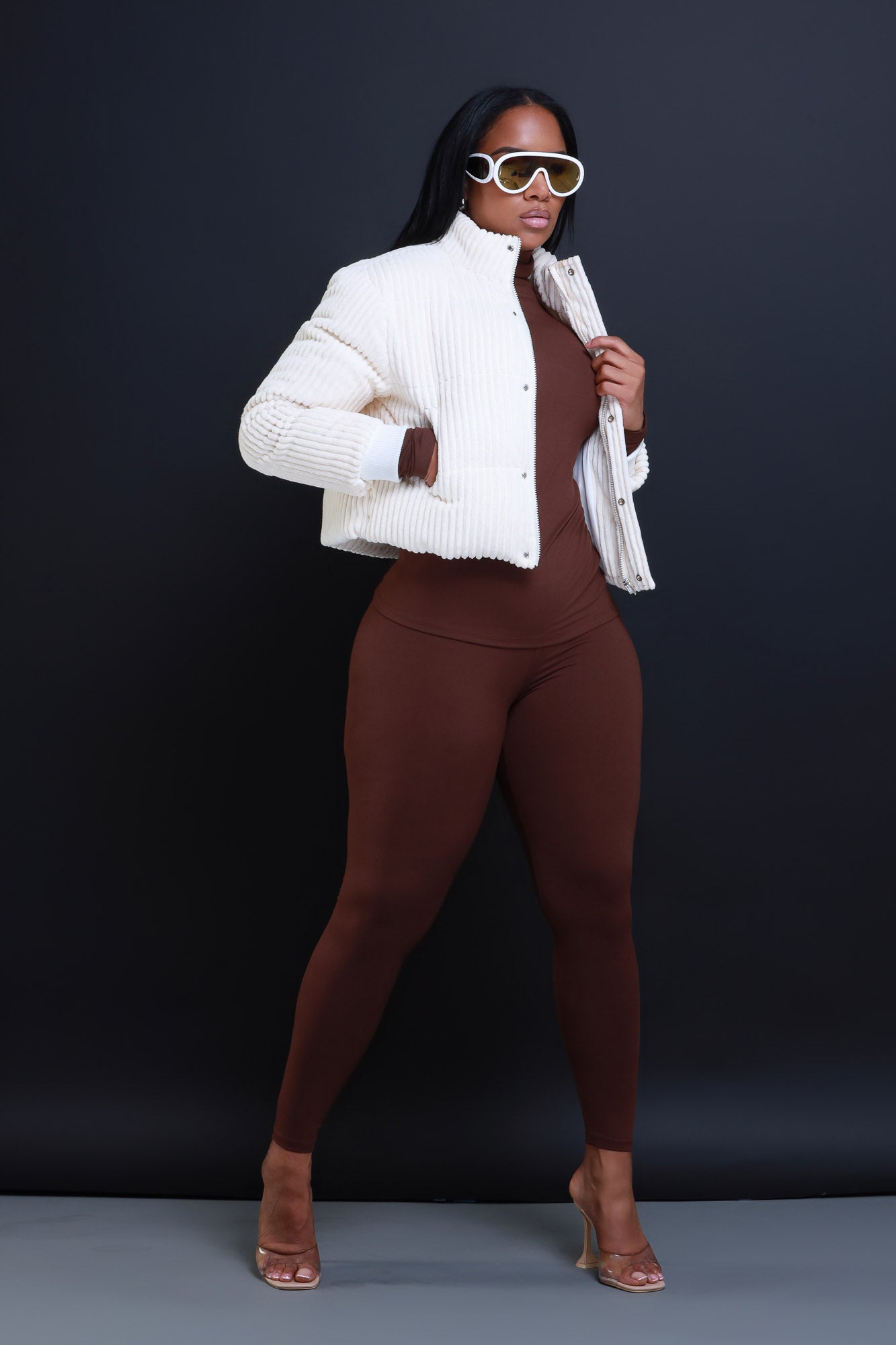 Record Timing Legging Set - Americano