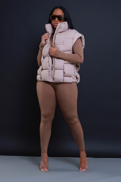 Record Timing Legging Set - Mocha