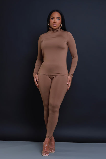 Record Timing Legging Set - Mocha