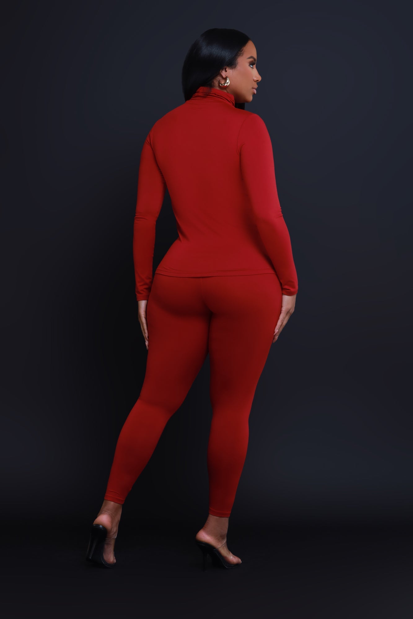 Record Timing Legging Set - Dark Burgundy