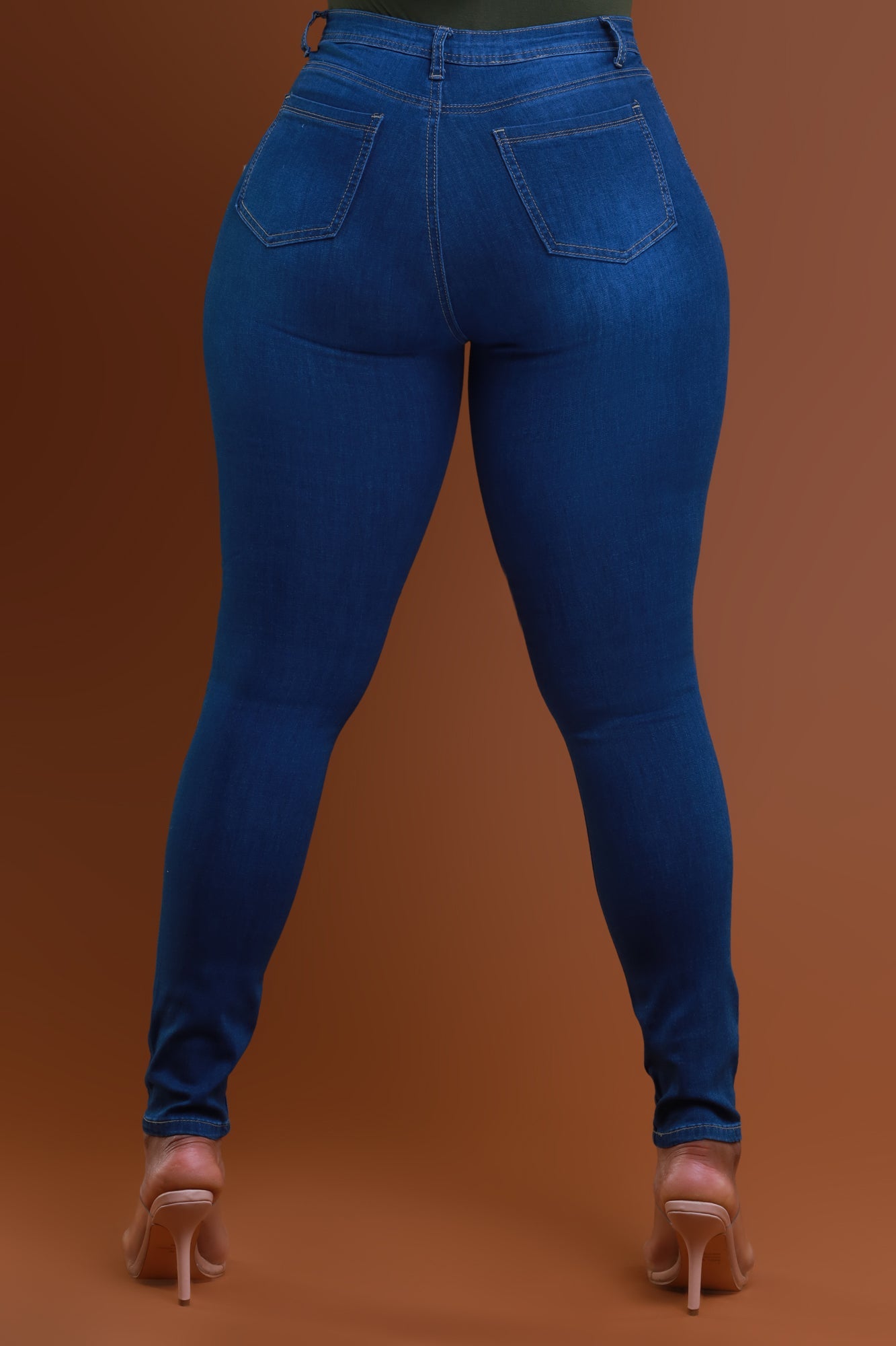 Story High Waist Super Stretch Skinny Jeans - Medium Wash
