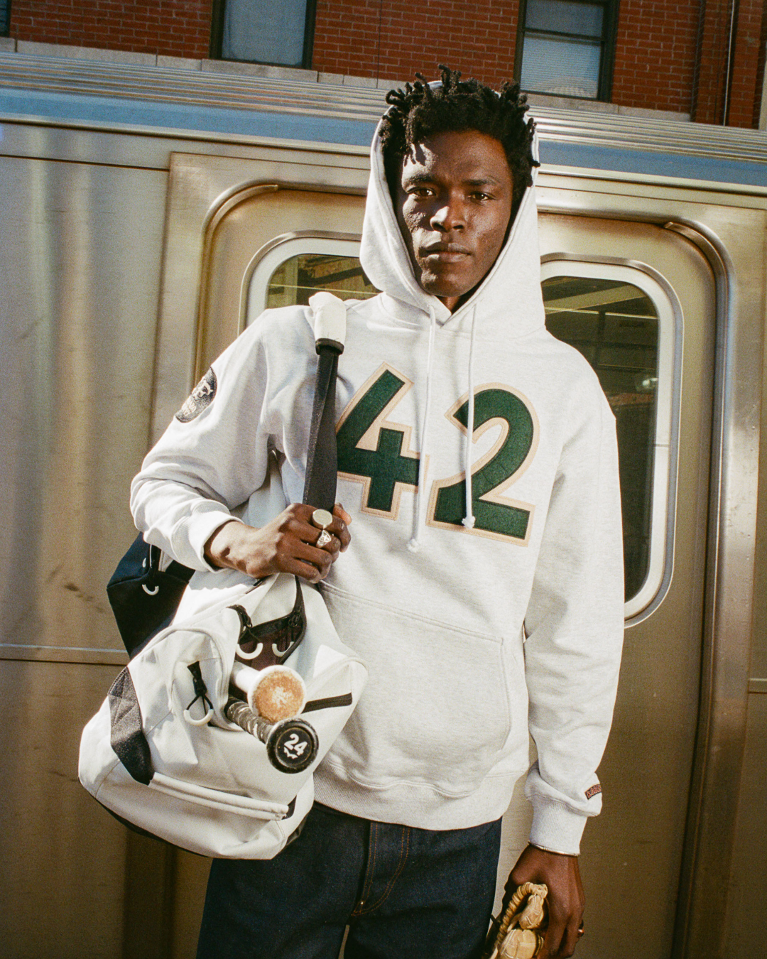 Karabo Poppy x Ebbets Field Jackie Robinson Heavyweight Cotton Pullover Hoodie
