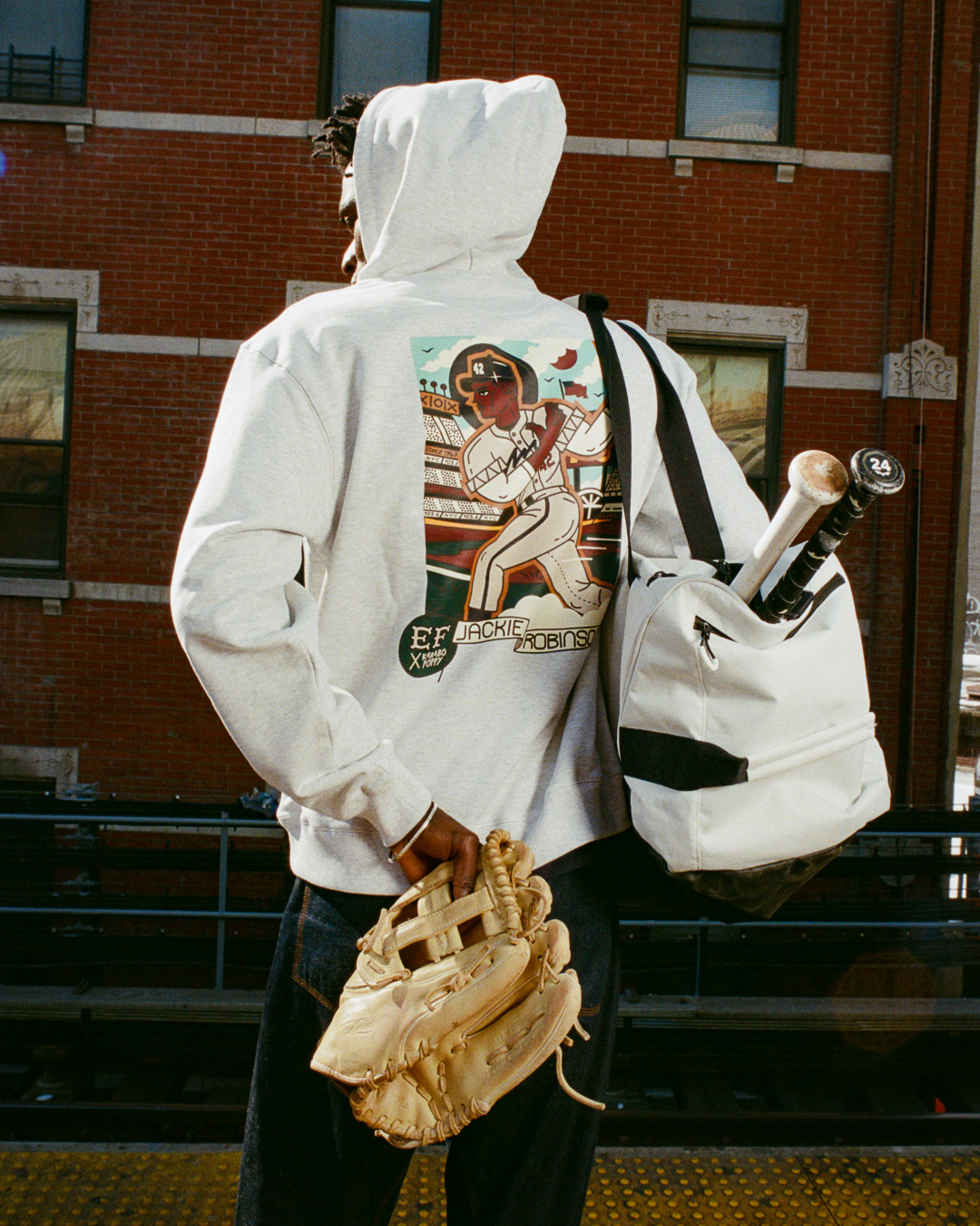 Karabo Poppy x Ebbets Field Jackie Robinson Heavyweight Cotton Pullover Hoodie