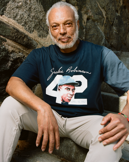 Jackie Robinson Watercolor Portrait Short Sleeve Graphic Tee