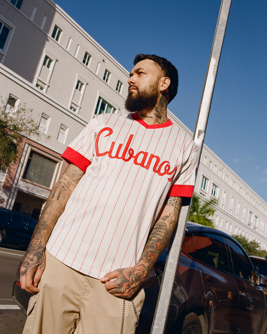 Havana Cubans Mesh V-Neck Jersey