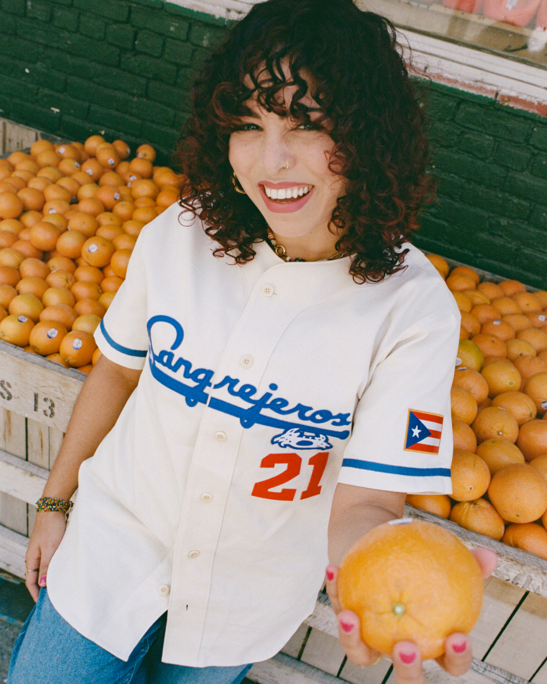 Santurce Cangrejeros Cotton Twill Baseball Jersey